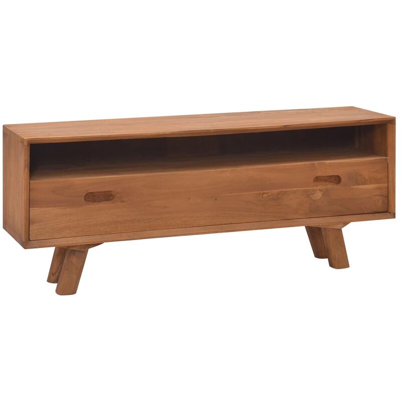 

Mueble para la TV madera maciza de teca 110x30x45 cm