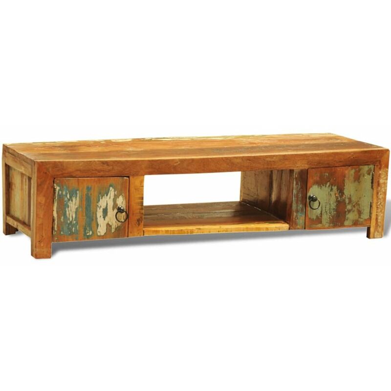 

Mueble para la TV vintage con 2 puertas madera reciclada