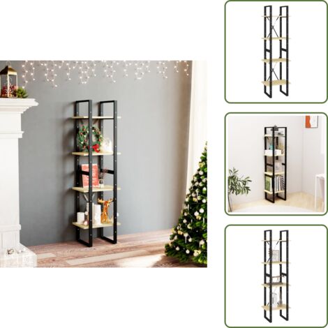 Mueble para libros - vidaXL Estantería de 4 niveles madera maciza de pino 40x30x140 cm - Mueble industrial