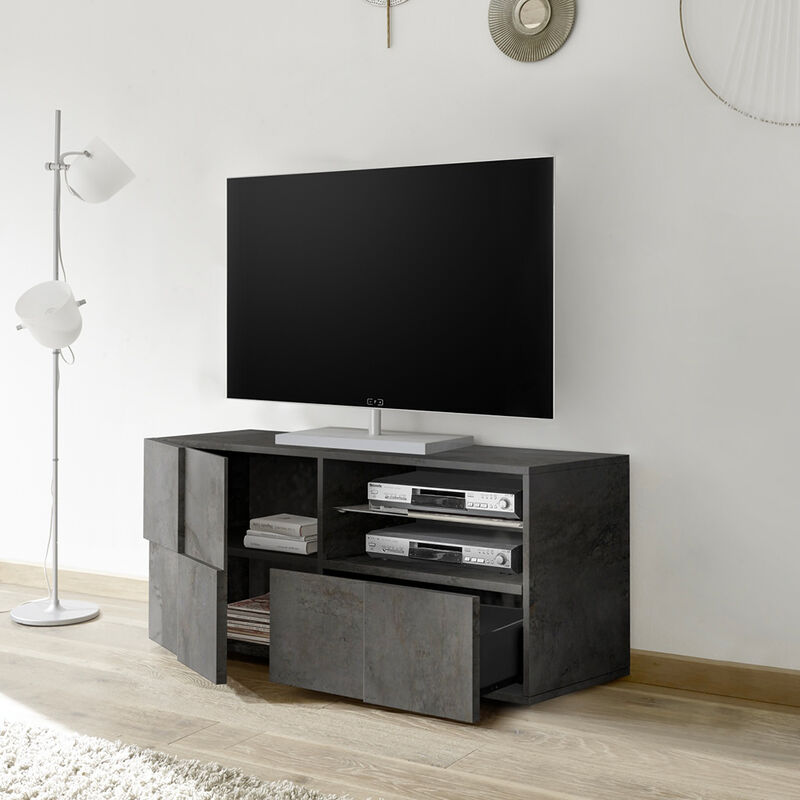 

Mueble para salón con soporte para TV y cajón deslizante Dama