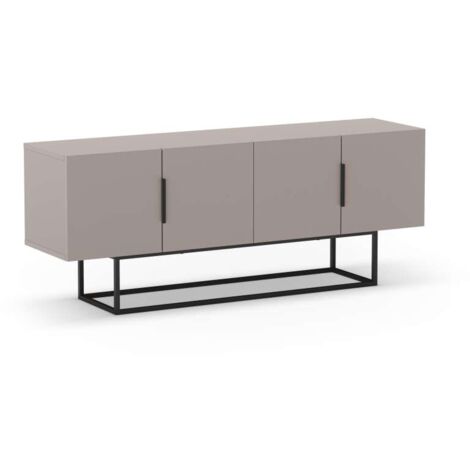MKRIC Mueble para televisión 4 puertas Tania acabado moka, 55cm(alto) 140cm(ancho) 35cm(largo)