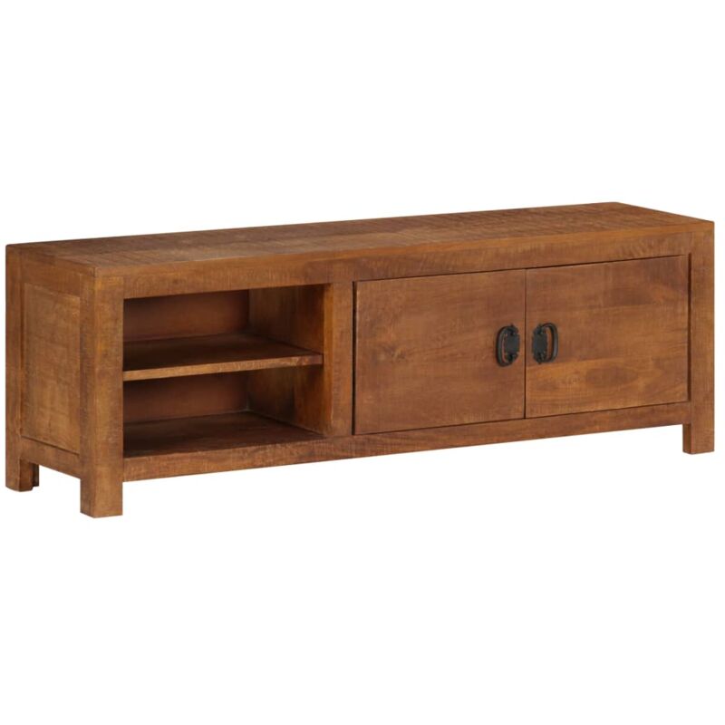 

Mueble para TV madera maciza de mango 120x40x30 cm - Marrón - Vidaxl
