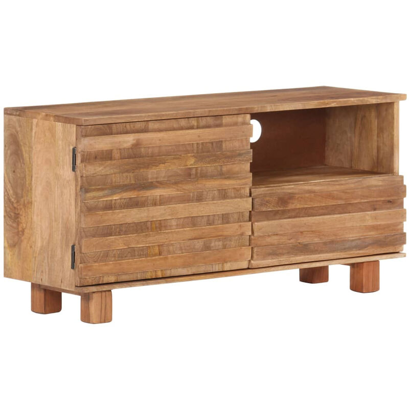 

Happyshopping - Mueble para TV 90x30x45 cm madera maciza de mango