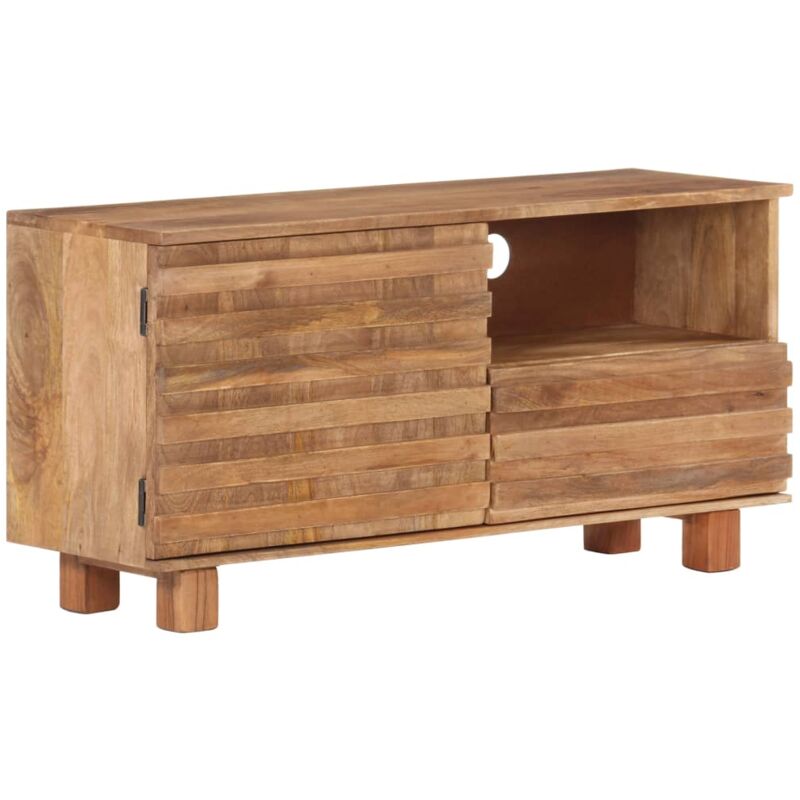 

Mueble para TV 90x30x45 cm madera maciza de mango - Marrón - Vidaxl