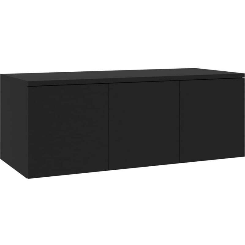 

Mueble para TV de Aglomerado 80x34x30 cm Negro - Negro - Vidaxl