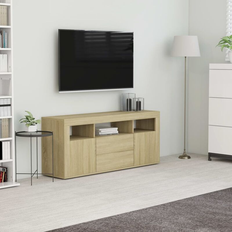 

Mueble para TV aglomerado color roble Sonoma 120x30x50 cm