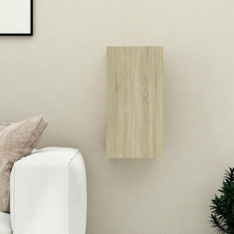 

Happyshopping - Mueble para TV aglomerado color roble Sonoma 30,5x30x60 cm