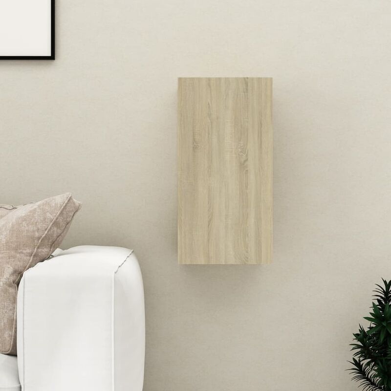 

Mueble para TV aglomerado color roble Sonoma 30,5x30x60 cm