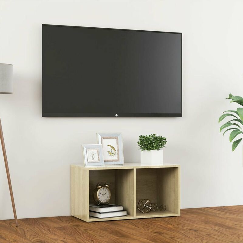 

Mueble para TV aglomerado color roble Sonoma 72x35x36,5 cm