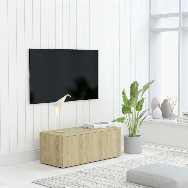

Mueble para TV aglomerado color roble Sonoma 80x34x30 cm