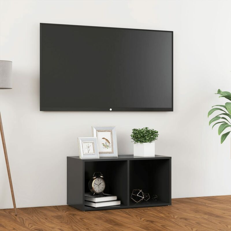 

Mueble para TV aglomerado gris 72x35x36,5 cm