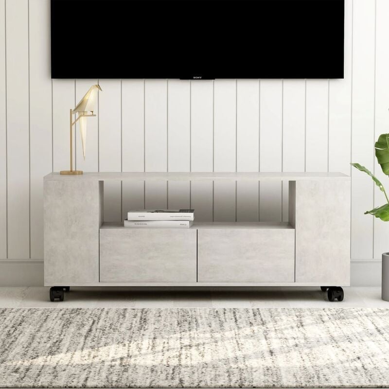 

Mueble para TV aglomerado gris hormigón 120x35x43cm