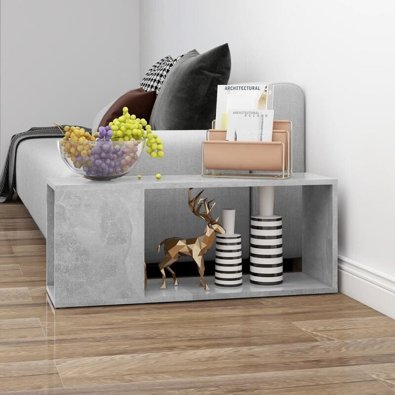 

Mueble para TV aglomerado gris hormigón 80x24x32 cm