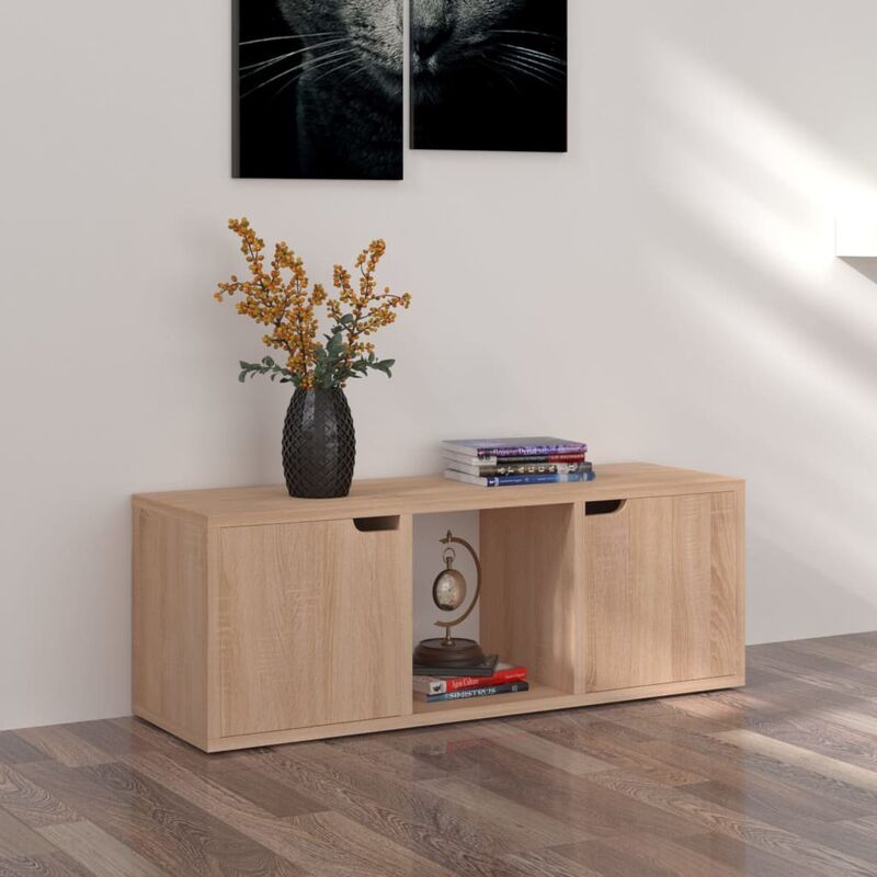 

Mueble para TV aglomerado roble Sonoma 88,5x27x5x30,5 cm