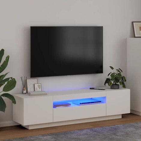 Mueble para TV con luces LED  160x35x40 cm