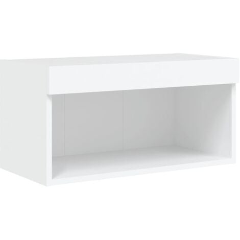 Mueble para TV con luces LED blanco 60x30x30 cm vidaXL
