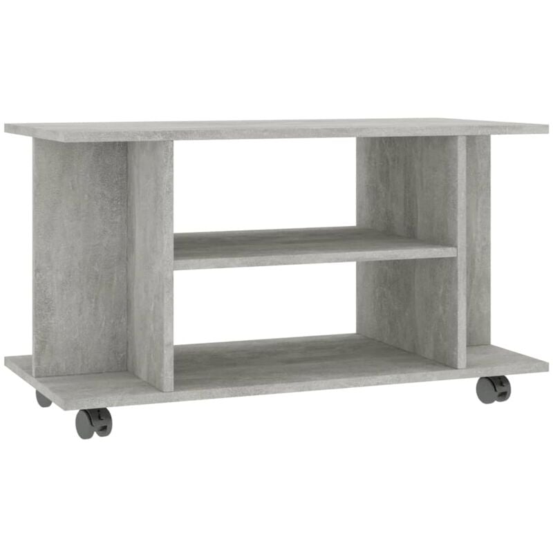 

Mueble para TV con Ruedas Aglomerado 80x40x40 cm Gris Hormigón - Gris - Vidaxl