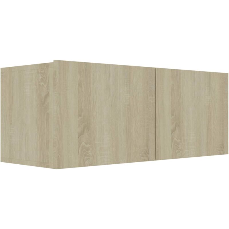 

Mueble para TV de Aglomerado Color Roble Sonoma 80x30x30 cm - Marrón - Vidaxl