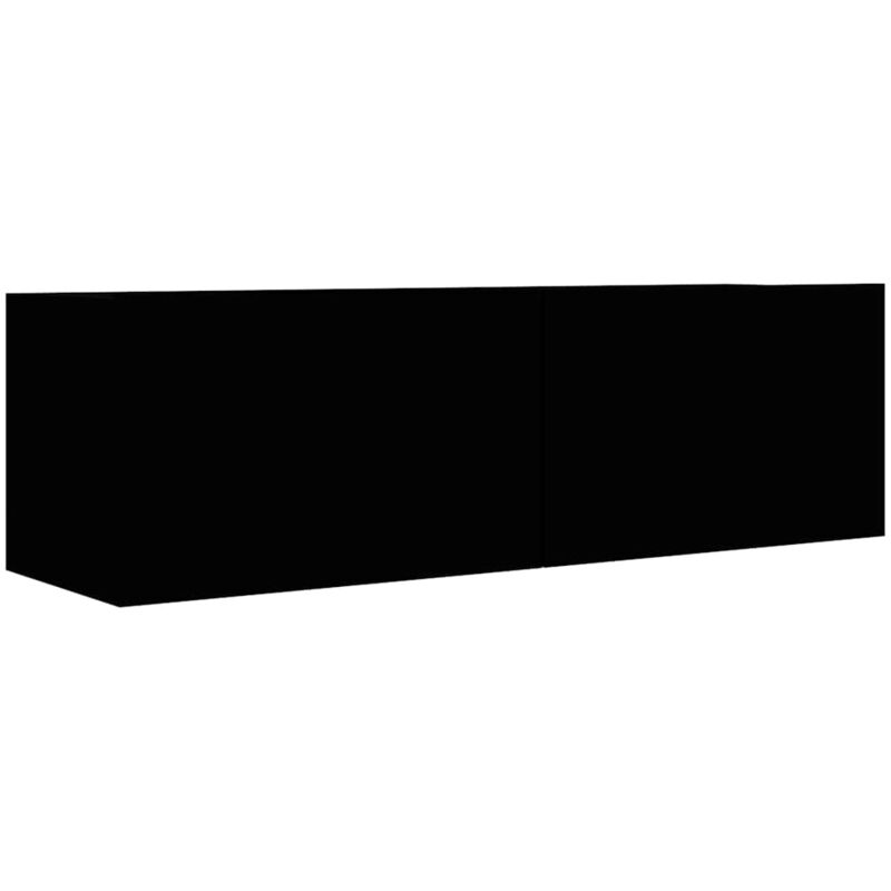 

Mueble para TV de Aglomerado Negro 100x30x30 cm - Negro - Vidaxl