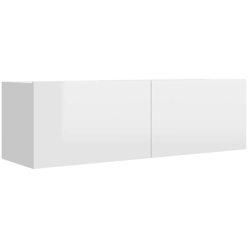 

Mueble para TV de Aglomerado Blanco Brillante 100x30x30 cm - Blanco - Vidaxl