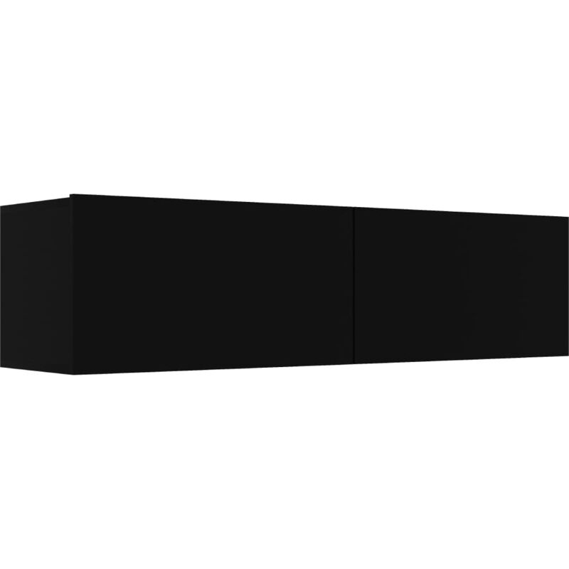 

vidaXL Mueble para TV de Aglomerado Negro 120x30x30 cm - Negro