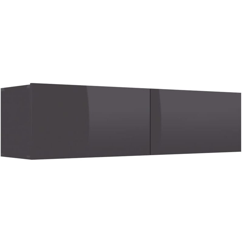 

Mueble para TV de Aglomerado Gris Brillante 120x30x30 cm - Gris - Vidaxl