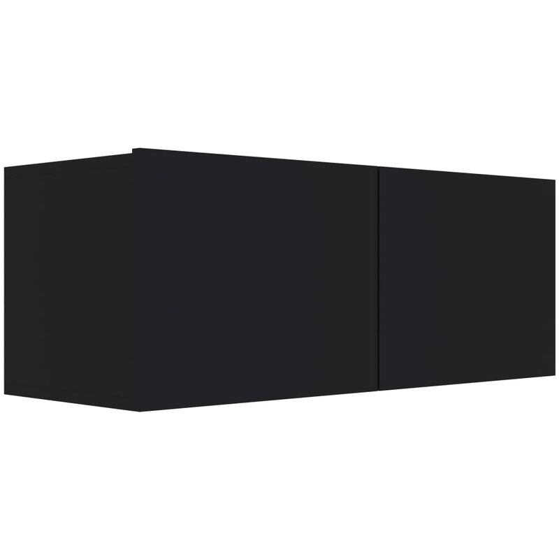 

Mueble para TV de Aglomerado Negro 80x30x30 cm - Negro - Vidaxl