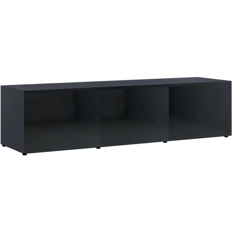 

Mueble para TV de Aglomerado 120x34x30 cm Negro Brillante - Negro - Vidaxl