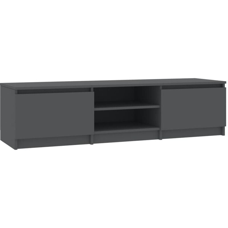 

vidaXL Mueble para TV de Aglomerado 140x40x35,5 cm Gris - Gris