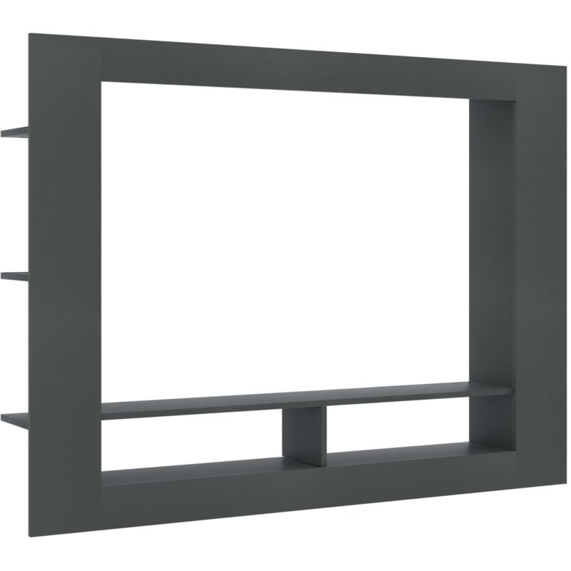 

vidaXL Mueble para TV de Aglomerado 152x22x113 cm Gris - Gris
