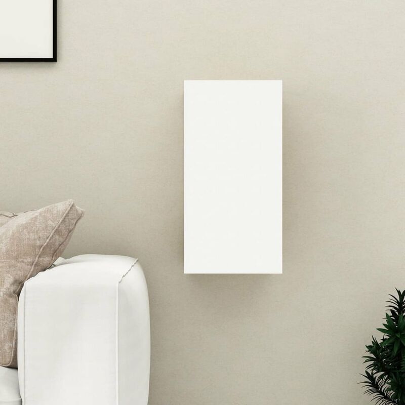 

Happyshopping - Mueble para TV de aglomerado blanco 30,5x30x60 cm