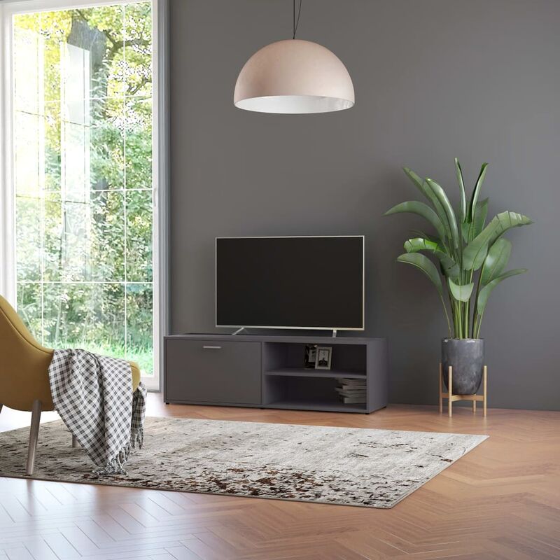

Mueble para TV de aglomerado gris 120x34x37 cm - Gris