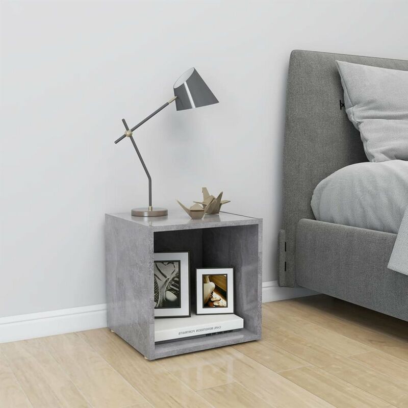 

Mueble para TV de aglomerado gris hormigon 37x35x37 cm