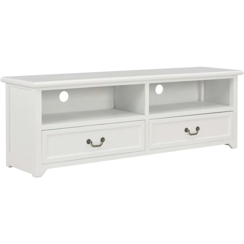 

vidaXL Mueble para TV de Madera 120x30x40 cm Blanco - Blanco