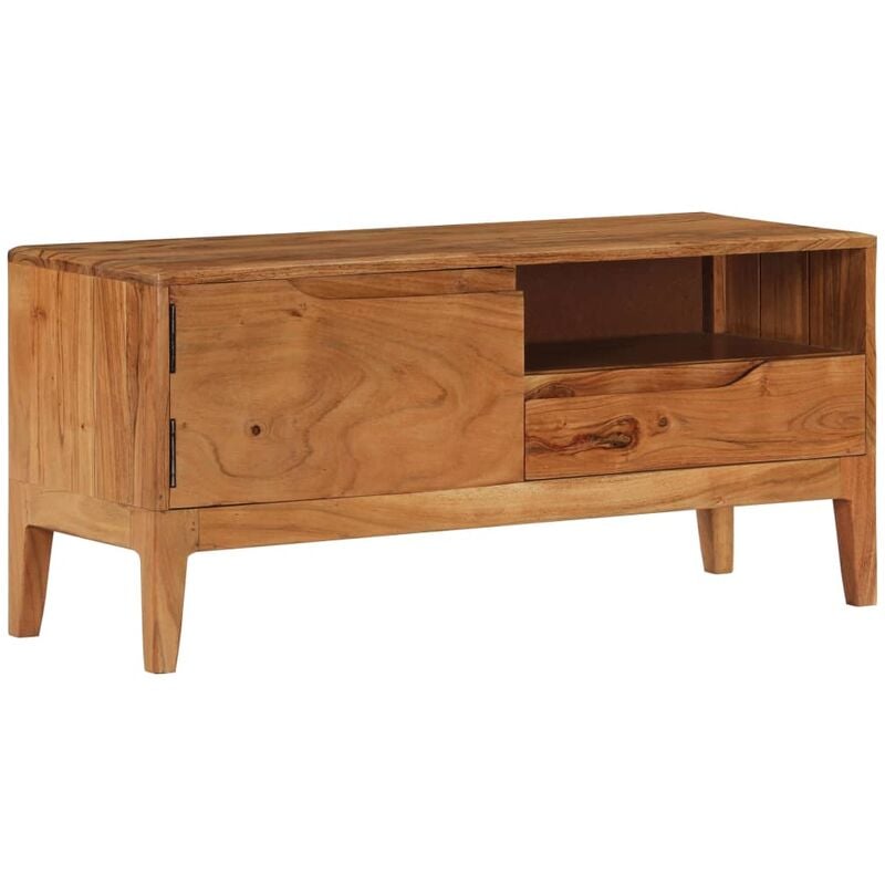 

Mueble para TV de madera de acacia maciza 88x30x40 cm