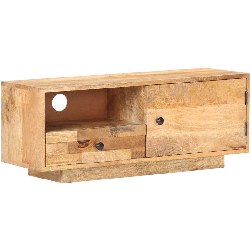 

Mueble para TV de madera de mango maciza 90x30x35 cm