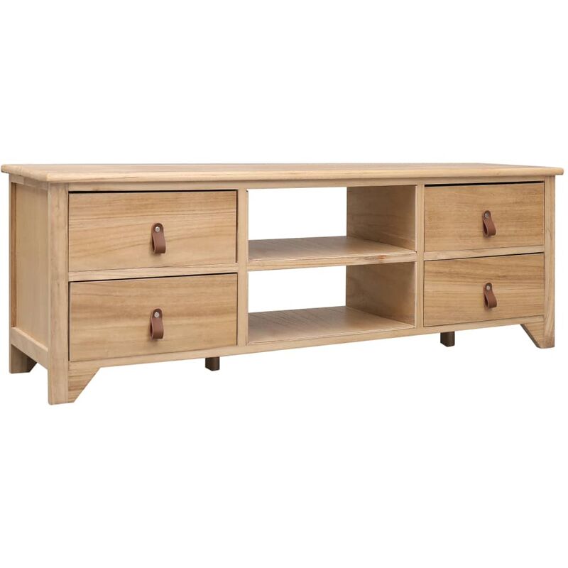 

Mueble para TV de madera de Paulownia 115x30x40 cm - Marrón