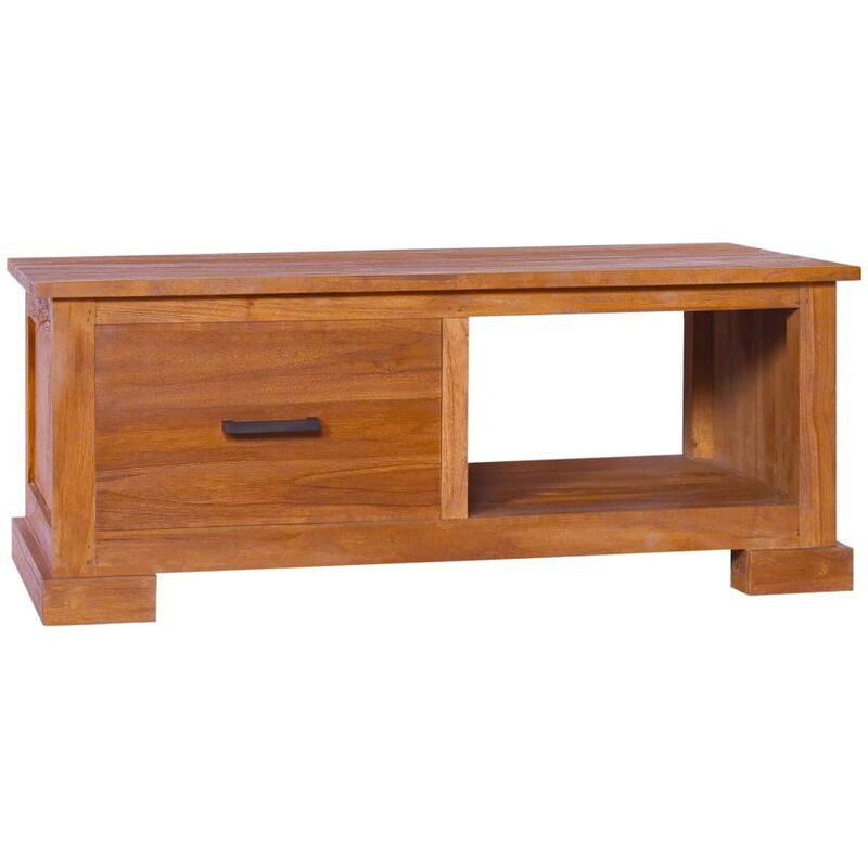 

Mueble para TV de madera de teca maciza 90x50x37 cm - Marrón