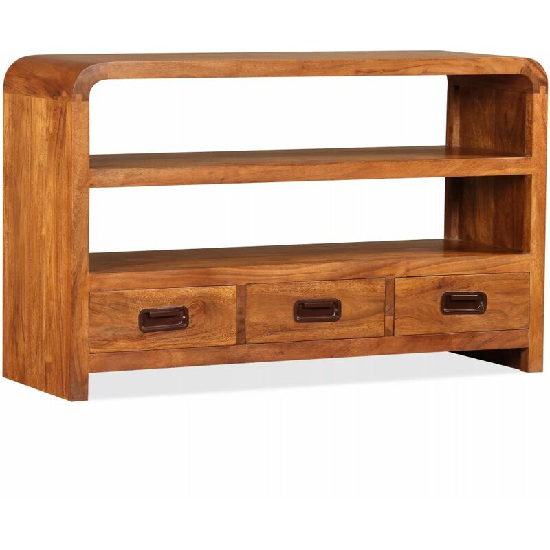 

Mueble para TV de madera maciza con acabado Sheesham 90x30x55cm