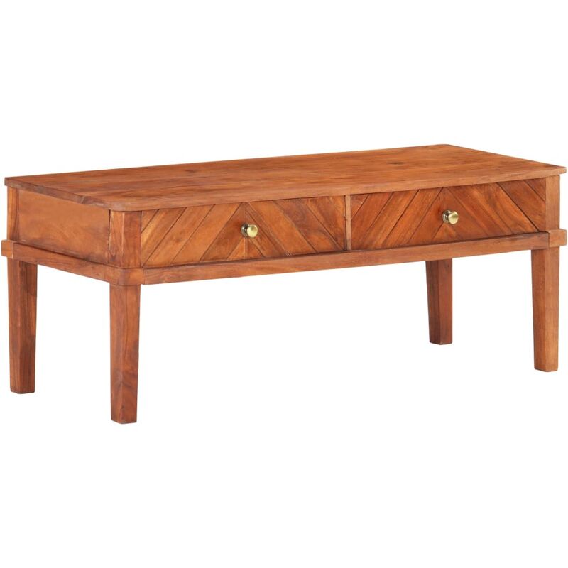

Mueble para TV de madera maciza de acacia 110x40x41 cm