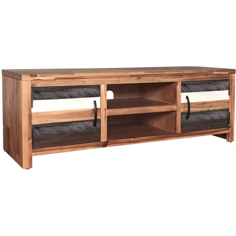 

Mueble para TV de madera maciza de acacia 120x35x40 cm - Marrón