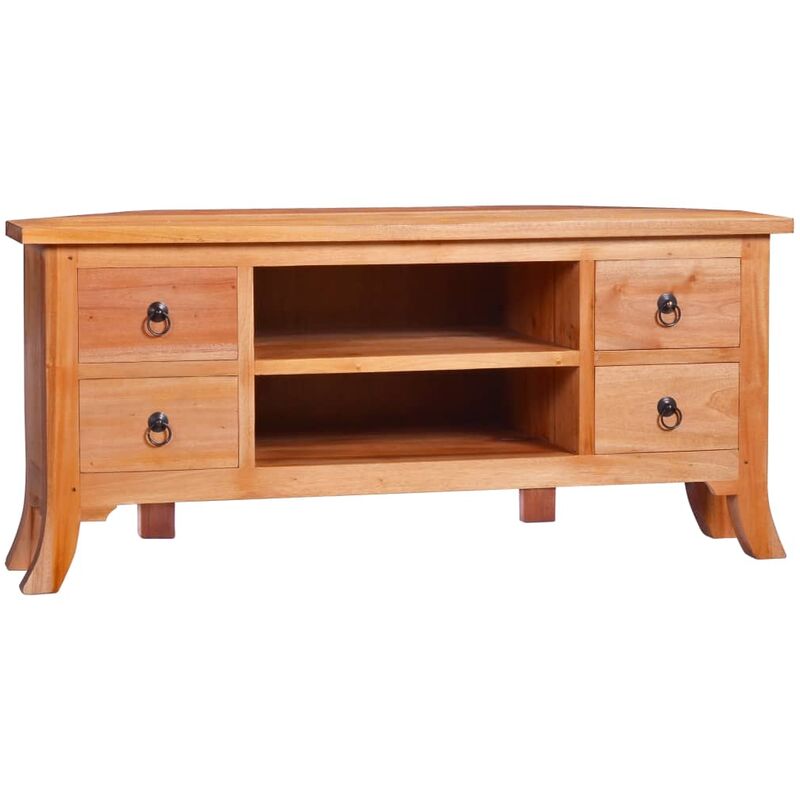 

Mueble para TV de madera maciza de caoba 100x40x45 cm