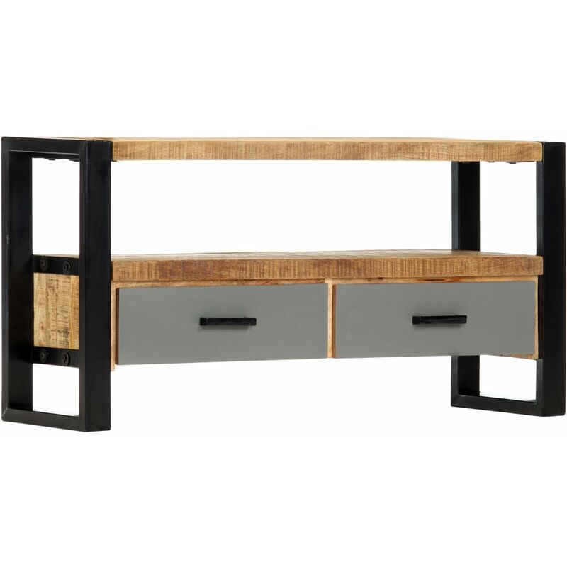 

Mueble para TV de madera maciza de mango 100x30x50 cm