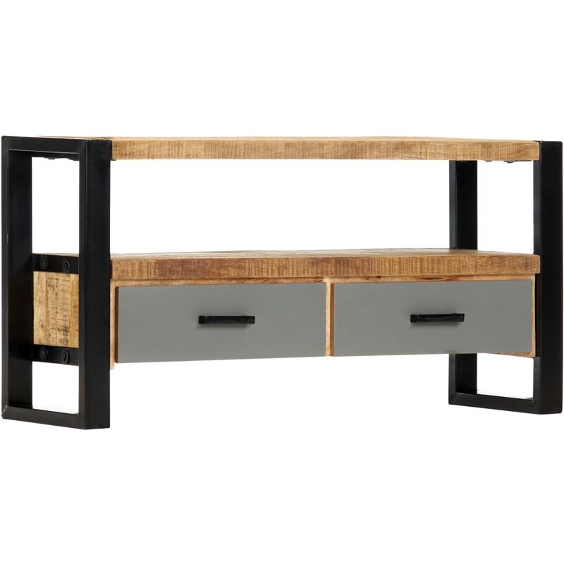 

Mueble para TV de madera maciza de mango 100x30x50 cm