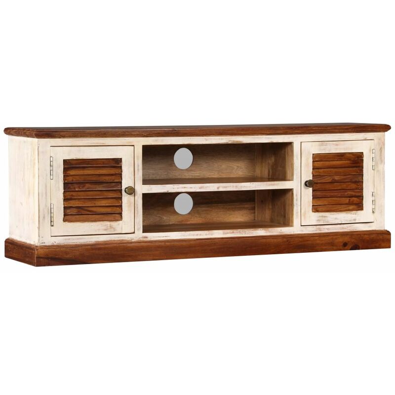 

Mueble para TV de madera maciza de mango 120x30x40 cm