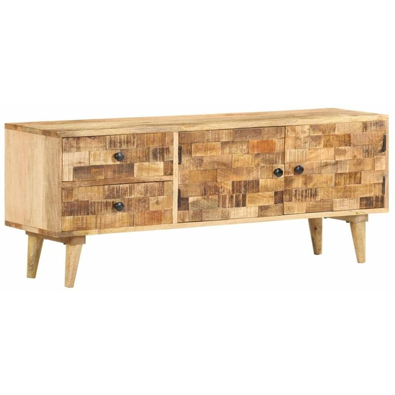 

Mueble para TV de madera maciza de mango 120x30x45 cm