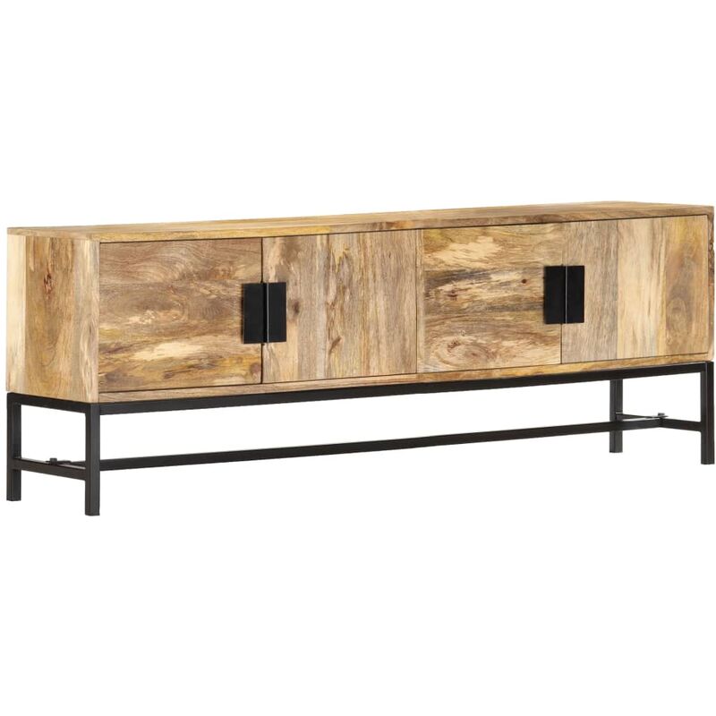 

Mueble para TV de madera maciza de mango 140x30x50 cm