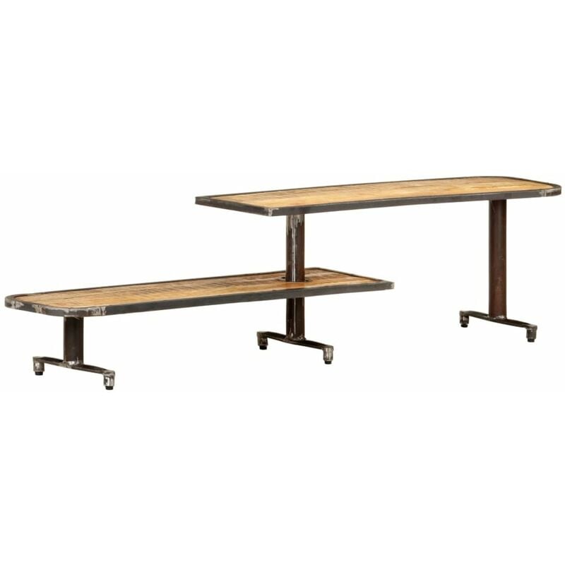 

Mueble para TV de madera maciza de mango 160x30x40 cm