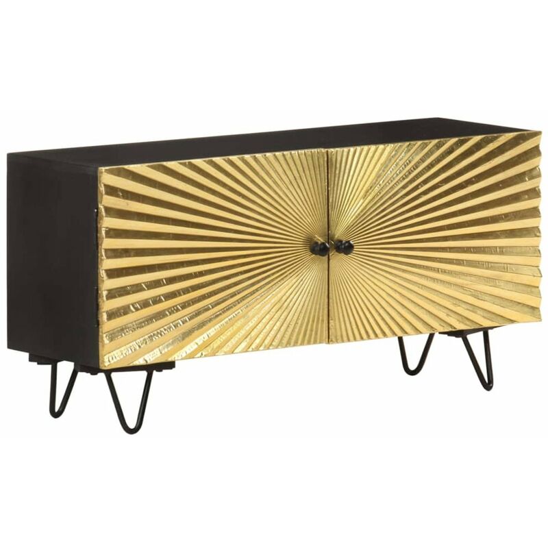 

Mueble para TV de madera maciza de mango 90x30x45 cm