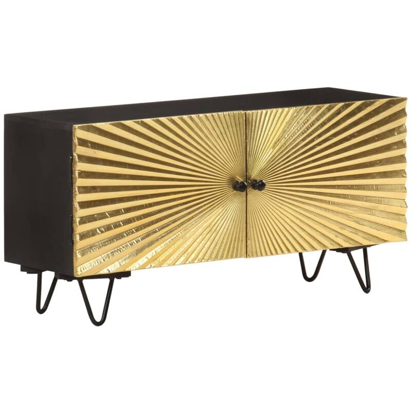 

Mueble para TV de madera maciza de mango 90x30x45 cm